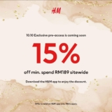 H&M 10.10 Sale 2023: Exclusive Pre-Access Deals for App Users in Malaysia!