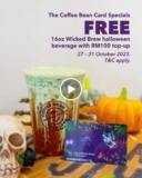 Coffee Bean Tea Leaf Free 16oz Wicked Brew Promo until 31 Oct 2023