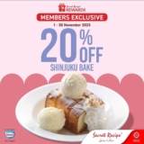 Secret Recipe 20% off on Shinjuku Bakes on November 2023