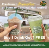 Cafe Amazon Sunway Carnival Mall Opening Buy 1 Free 1 promotion On December 2023