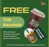 Cafe Amazon Free Cup Keychain Giveaways