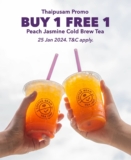Coffee Bean & Tea Leaf Celebrates Thaipusam 2024 with a Special One-Day Offer: Buy One, Get One Free Peach Jasmine Cold Brew Tea