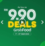 Dunkin’ March 2024 Mega Deal: Coffee & Donuts Combo from RM9.90 | GrabFood Promo