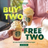 Starbucks Buy 2, Free 2 Promo – Double the Fun on 22nd March 2024!