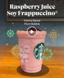 Starbucks Raspberry Juice Soy Frappuccino: A Refreshing Delight with Vienna Sauce and Plum Bubble – 30 March 2024 Promo