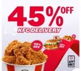 KFC Exclusive Offer: Enjoy 45% Off for Delivery Orders this Month | April 2024