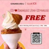 DIMSUSU IOI City Mall: FREE Croissant Ice Cream Promo May 2024
