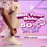 Converse Mid Year Sale 2024: Elevate Your Style with Up to 50% Off and an Extra 20% Off!