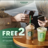 Starbucks Malaysia: Buy 2 Free 2 Handcrafted Beverages on June 22, 2024!