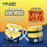 Get Your Despicable Me 4 AVL MUG at Velvet Cinemas by GSC!