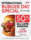 TGI Fridays Lamb Burger Promo 2025