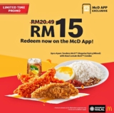RM15 McD App Deal: Ayam Tenders + Nasi Lemak Combo – Limited Time Only!