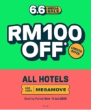 Exclusive 6.6 Mega Sale 2025: Get RM100 OFF on All Hotels with AirAsia