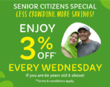Giant Supermarket Extra 3% OFF your groceries every Wednesday for Senior Citizens