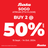 Bata’s SOGO Clearance Sale September – October 2024