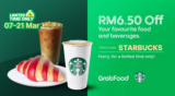 GrabFood Starbucks RM6.50 Off