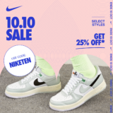 Nike 10.10 Sale 2023: Get Extra 25% Off with Promo Code