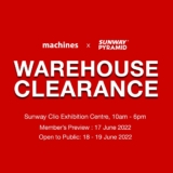 Machines Warehouse Clearance June 2022