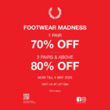 FRED PERRY MITSUI OUTLET FOOTWEAR MADNESS NOW TO 4TH MAY 2025