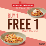 Secret Recipe’s Exclusive Buy 1 Free 1 Main Course Offer: Don’t Miss Out this January 2024