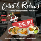 Collect & Redeem Free Hot Food & RM20 Pay Off