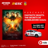 AirAsia Ride x Fantastic Beast RM5 Promo Code