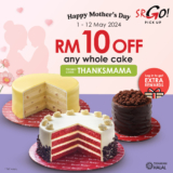 Secret Recipe Mother’s Day 2024 Promo: Enjoy RM10 Off Any Whole Cake with Promo Code THANKSMAMA!