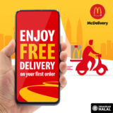 Get a free delivery with your first McDelivery order