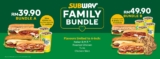 Subway Family Bundle Promotion 2021