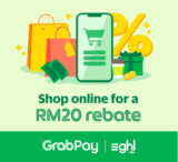 Get rebates for your online shopping with GrabPay