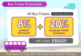 Get 28% off Bus Tickets on Easybook Mobile App