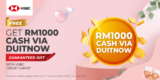 Apply New HSBC Platinum Credit Card & FREE Cashback Giveaway worth RM1000!
