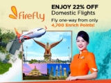 Get up to 22% off when you book your Firefly flight tickets now