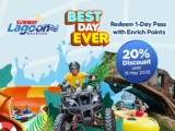 Redeem your Enrich Points now and get a day-pass to Sunway Lagoon Theme Park at 20% off!