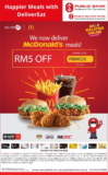 Mcdonald’s Happier Meals with DeliverEat RM5 Off Promo Code
