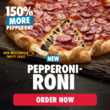 Domino’s Pizza: New Pepperoni-Roni Pizza with 150% More Pepperoni and Mozzarella Twisty Crust – Order Now