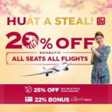 Malaysia Airlines 20% Off All Seats All Domestic Flights CNY Promotions