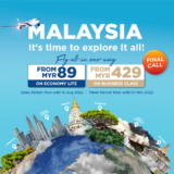 Malaysia Airlines As Low RM89 Flights Price Promotion on August 2022