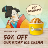 Inside Scoop Single Scoop of Kicap ice cream 50% Off Promotion