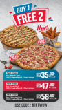 Don’t Miss Out on Domino’s Pizza BUY 1 FREE 2 Promo – Use Code B1FTWOW Today!”
