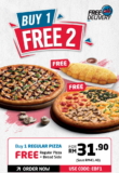 Domino’s Pizza Buy 1 Free 2 Promo for a Limited Time Only