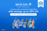 Last Chance: Malaysia Airlines MATTA Fair 2024 Deals – Up to 30% Off + Extra 5% Online Discount