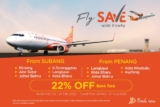Get a 22% discount on your flight when you book with Firefly Airlines!