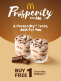 McDonald’s Buy 1 Free 1 Choco Bits McFlurry Prosperity Treat Voucher Code