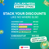 Lazada Birthday RM10 Off Voucher Code: Stack Up to RM182 Discount Exclusive Promo March 2024