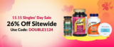 iHerb Singles’ Day 26% Off Sitewide – Save Big on Health, Beauty & Wellness Promo Code