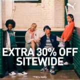 PUMA’s September Promo: Extra 30% Off Sitewide!