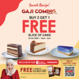 Secret Recipe Unveils Buy 2, Get a Free Slice Cake Payday Sale this January 2024 – GAJI COMING!