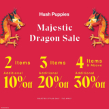 CNY 2024 Hush Puppies Majestic Dragon Sale: Up to 30% off from 16 Jan to 24 Feb 2024